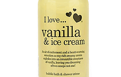 i ♥ cosmetics... Vanilla & Ice Cream bubble bath & shower créme