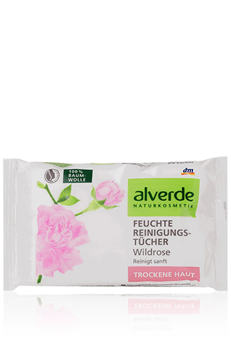 alverde Feuchte Reinigungstücher Wildrose