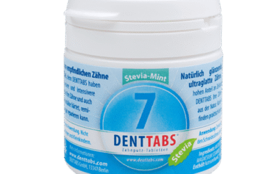 DENTTABS Stevia-Mint (Fluoridhaltig) Starter-Set für zwei Monate