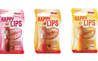 Blistex Happy Lips; Erdbeere, Mango und Orange