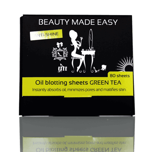 Beauty Made Easy Oil Blotting Sheets Green Tea