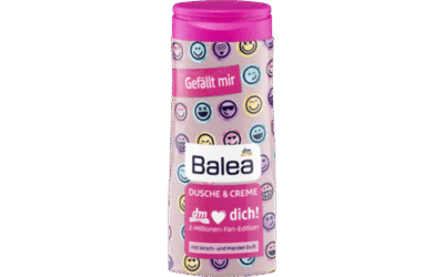 Balea Dusche & Creme dm ♥ liebt dich 2-Millionen-Fans-Edition