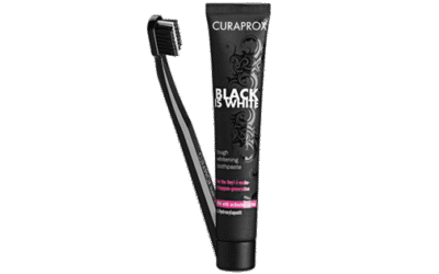 CURAPROX Black is White Set Zahnpasta plus Zahnbürste CS5460 ultra soft