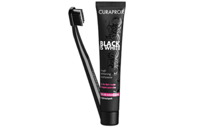 CURAPROX Black is White Set Zahnpasta plus Zahnbürste CS5460 ultra soft