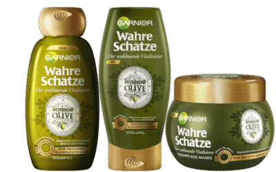 Garnier Wahre Schätze Der wohltuende Vitalisierer Shampoo, Spülung & Maske