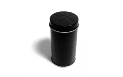 Zahnseidenkampagne Zahnseide 500m in schwarzem Spender