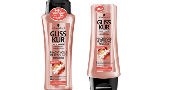 Gliss Kur Prachtvolle Kräftigung Shampoo & Spülung