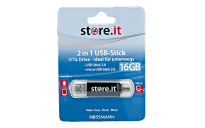 Store.it 2-in-1 USB Stick 16GB