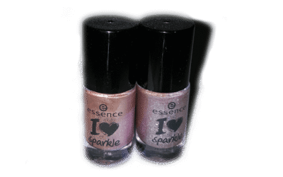 essence i ♥ sparkle nail polish 01 nobody rosé me better & 02 glitter everywhere