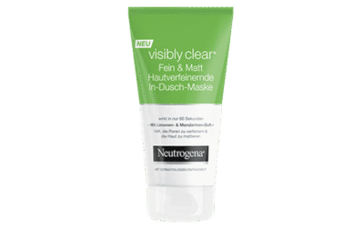Neutrogena visibly clear Fein & Matt Hautverfeinernde In-Dusch-Maske