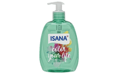 ISANA Cremeseife Pure Eleganz, Hygiene Aktiv Seife mit Lotusblütenextrakt & Color Your Life Handseife