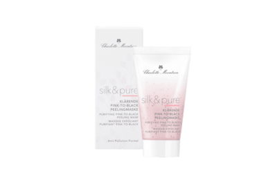 Charlotte Meentzen Silk & Pure Pink-To-Black Peelingmaske