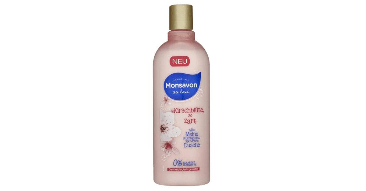 Monsavon au lait Duschgel mit Kirschblütenduft