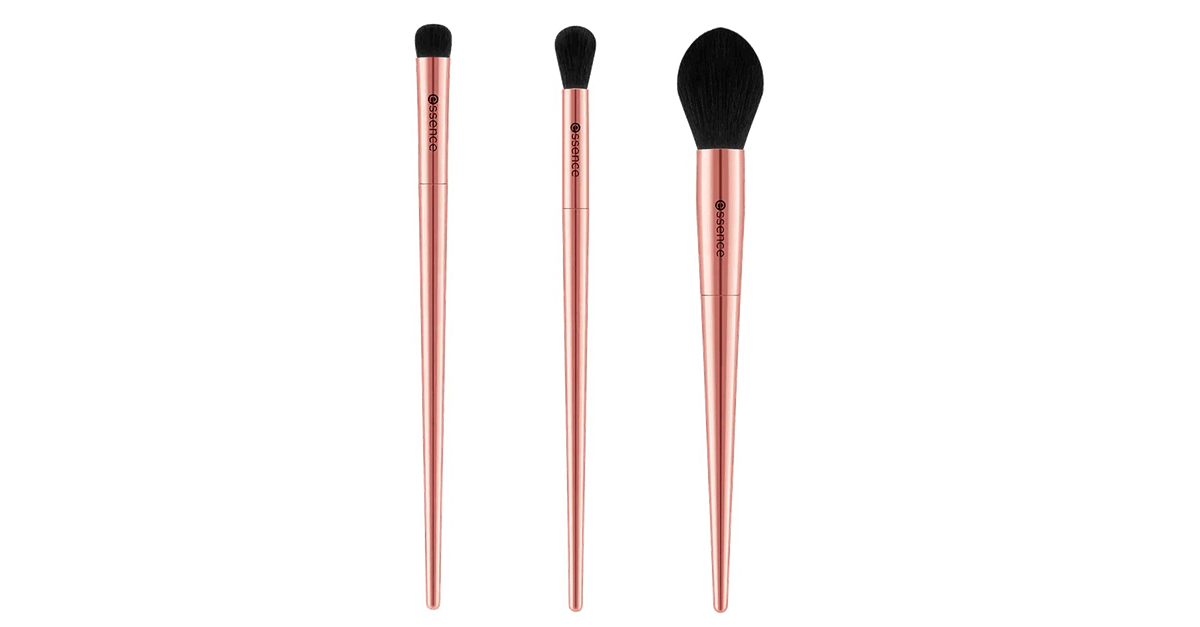 essence sister love eyeshadow, blending & highlighter brush