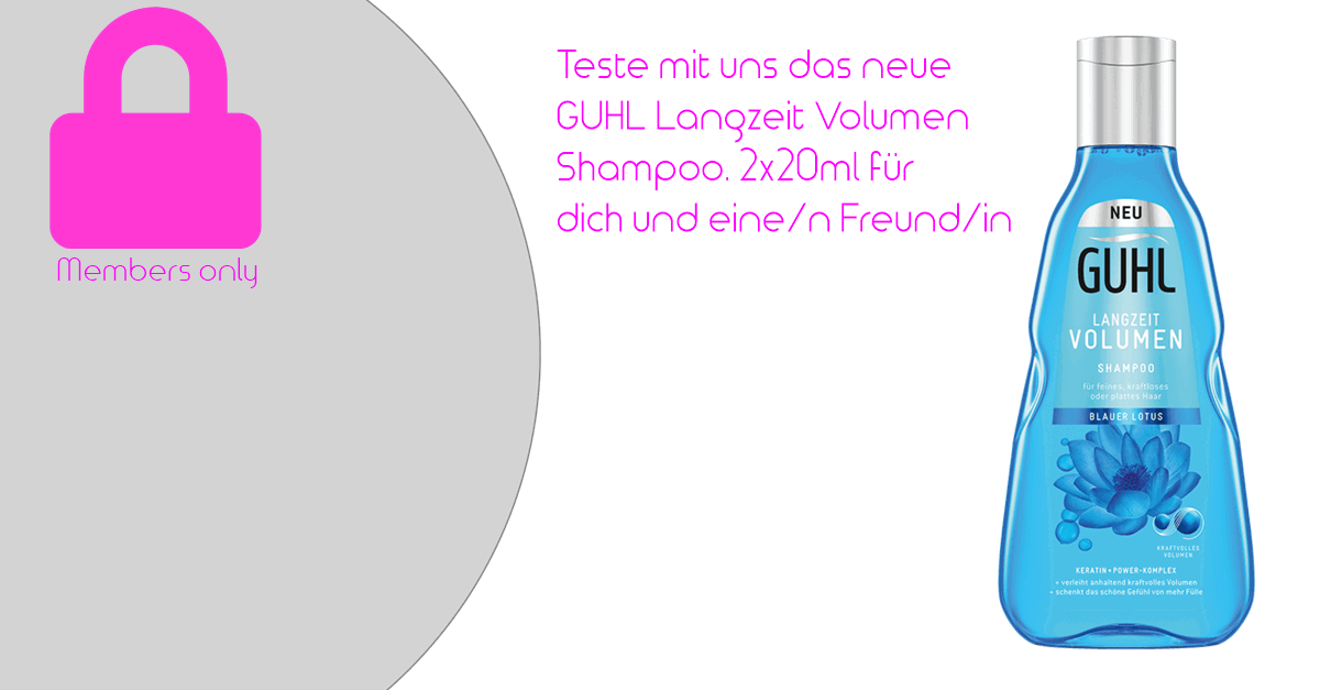 2x20ml GUHL Langzeit Volumen Shampoo gewinnen