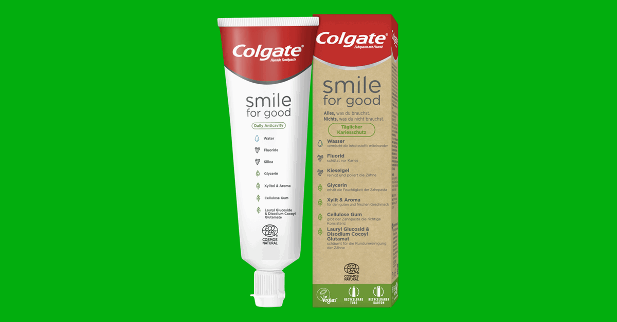 Colgate smile for good Täglicher Kariesschutz