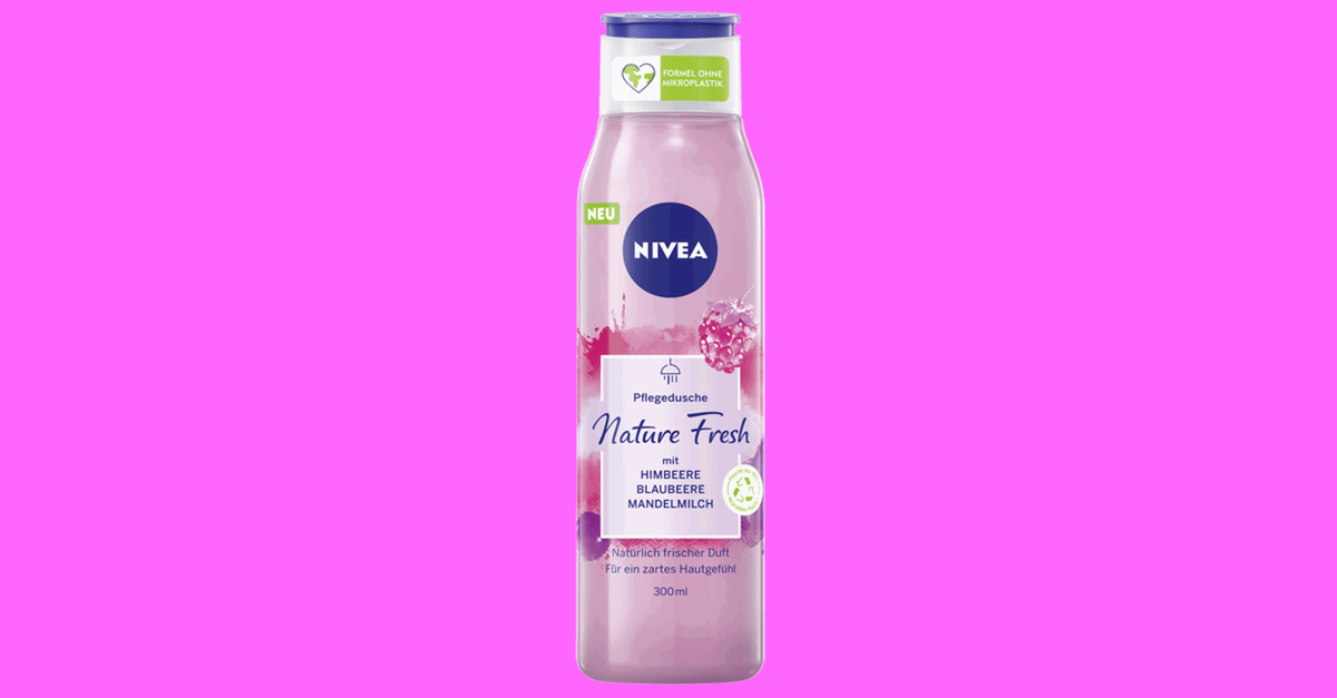 NIVEA Nature Fresh Pflegedusche Himbeere, Blaubeere, Mandelmilch