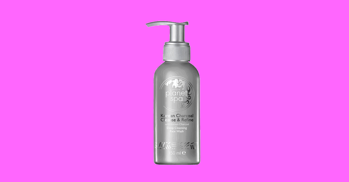 AVON planet spa Korean Charcoal Cleanse & Refine Deep Cleansing Face Wash