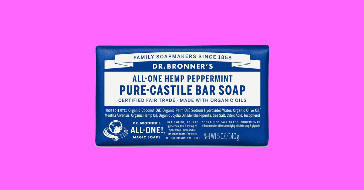 Dr. Bronner's All-One Hemp Peppermint Pure-Castile Bar Soap