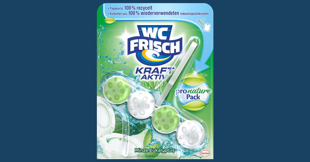 WC Frisch Kraft-Aktiv Pro Nature Duftspüler Minze & Eukalyptus