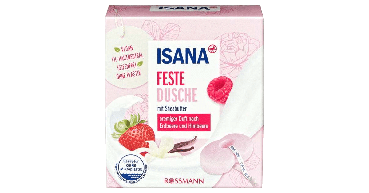ISANA Feste Dusche Erdbeere und Himbeere