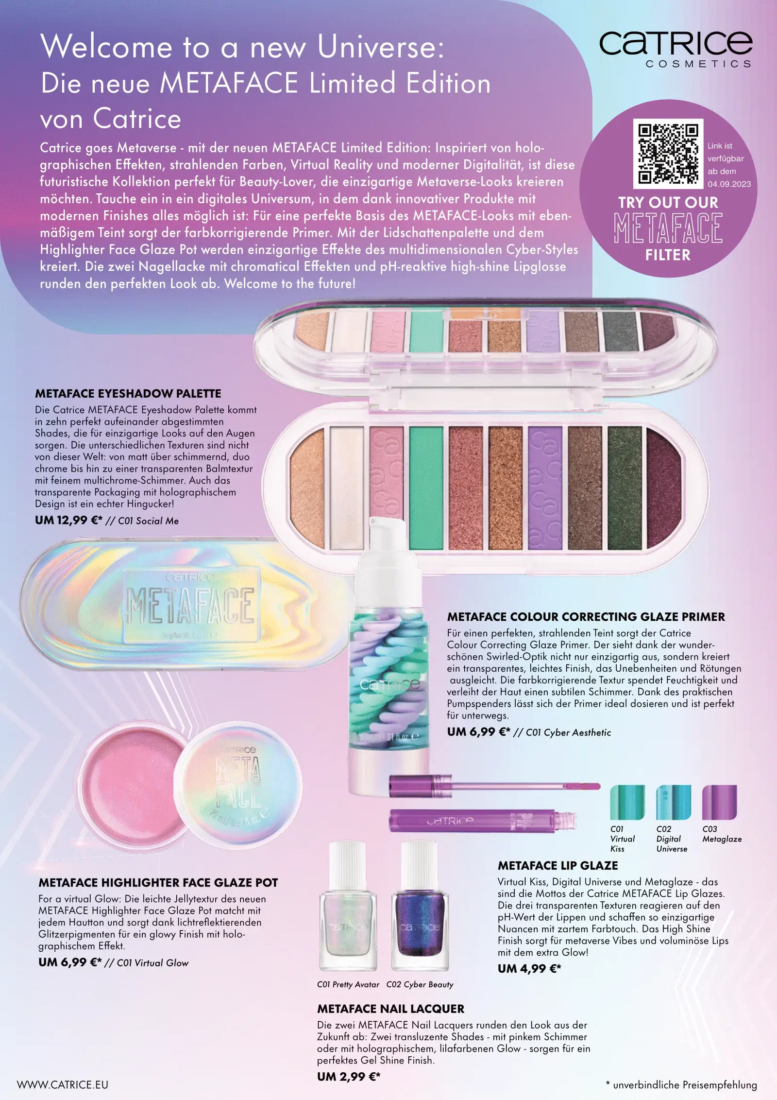 CATRICE Limited Edition METAFACE | Presse