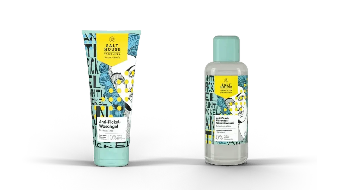 Salthouse Natural Minerals Anti Pickel Waschgel und Klärendes Gesichtswasser