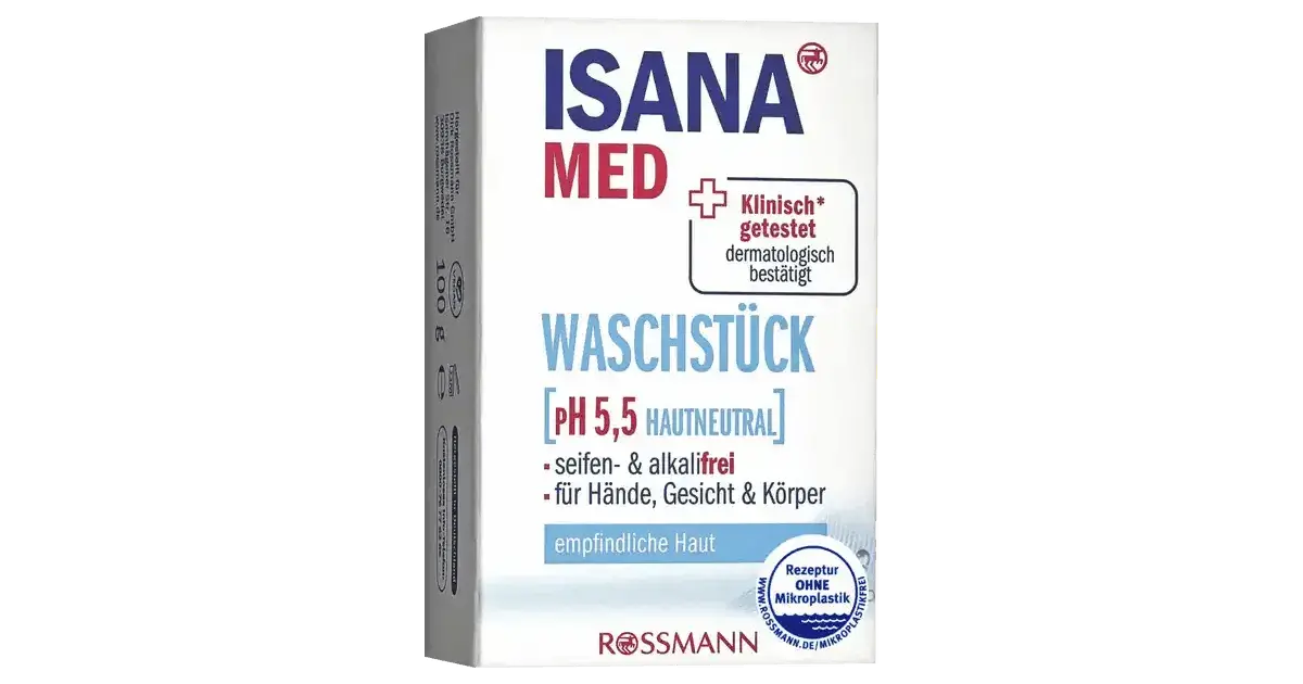 ISANA Med Seifenfreies Waschstück