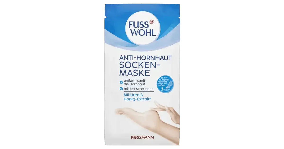Fusswohl Anti-Hornhaut Socken-Maske