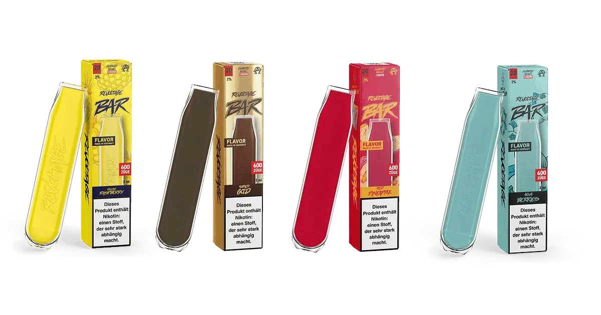 Revoltage: Hybrid Nic Salts Liquids, Einweg-Vapes und Aromen