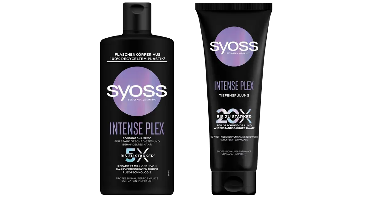 Syoss Intense Plex Bonding Shampoo und Tiefenspülung
