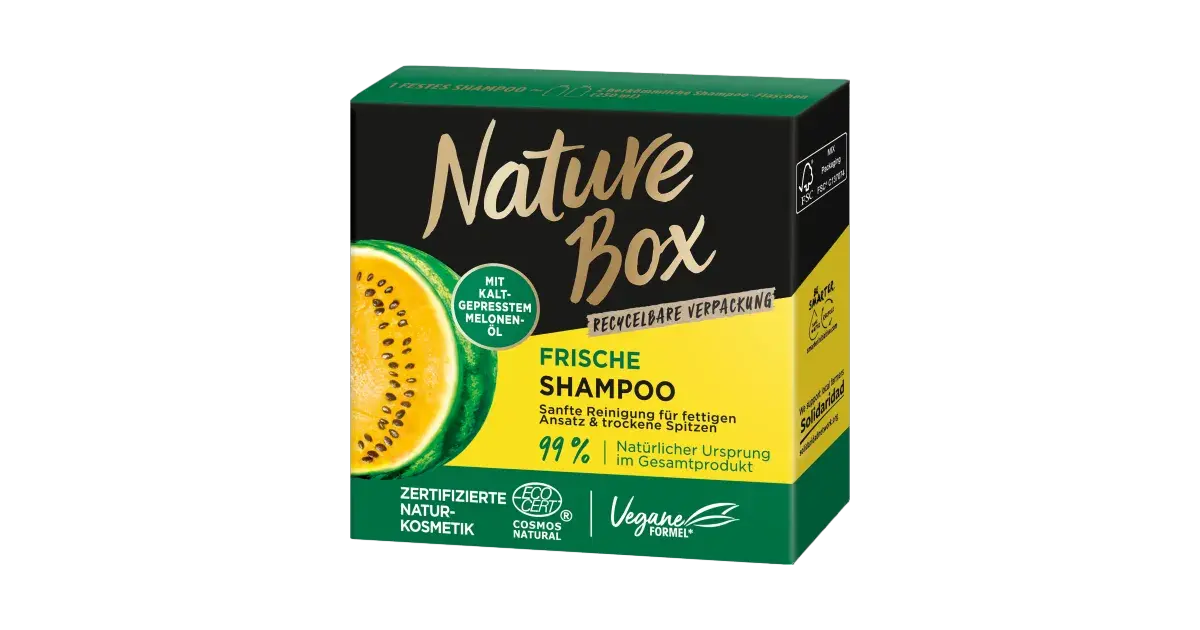 Gewinne ein festes Shampoo Frische von Nature Box.