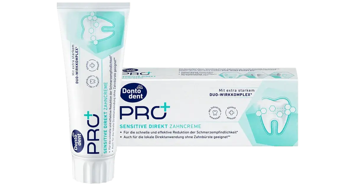 dontodent PRO+ Sensitive Direkt Zahncreme