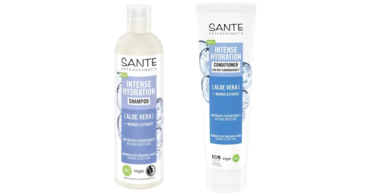 Sante Naturkosmetik Intense Hydration Shampoo und Conditioner