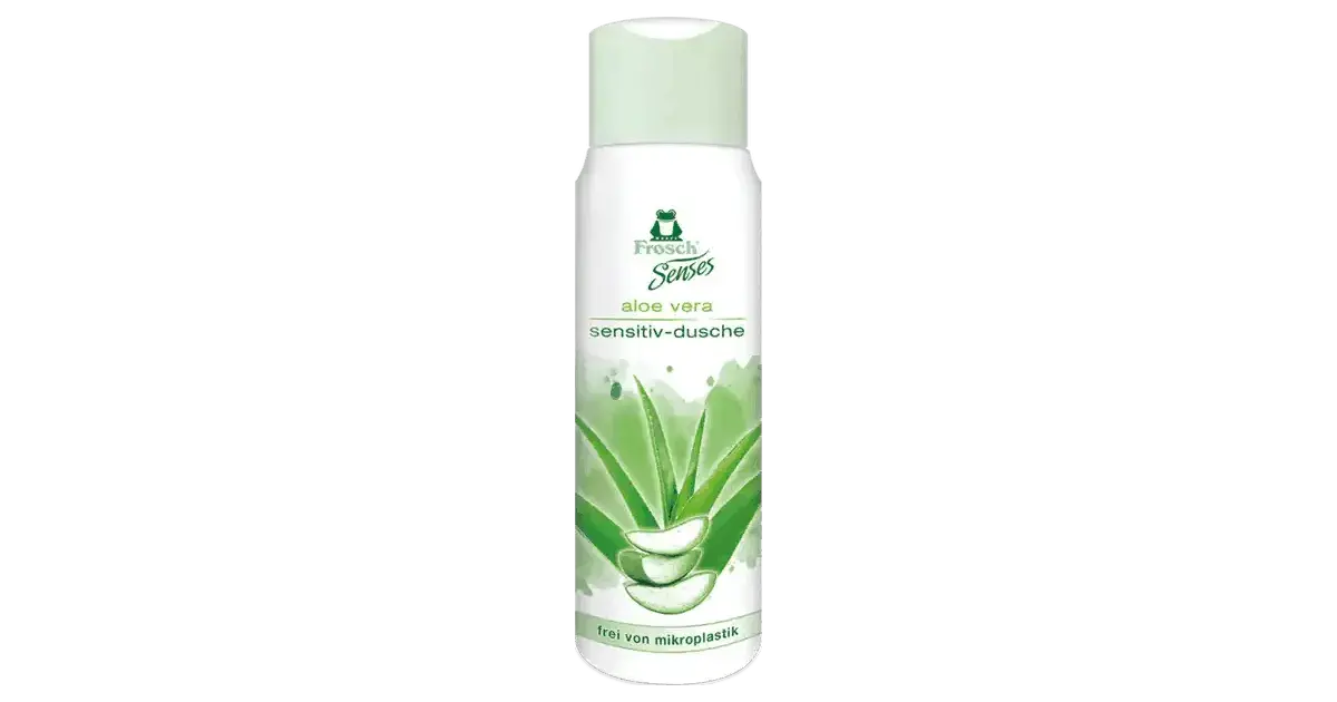 froschsensessensitivduschealoevera Frosch Senses Aloe Vera und Zitronenminze Sensitiv Dusche