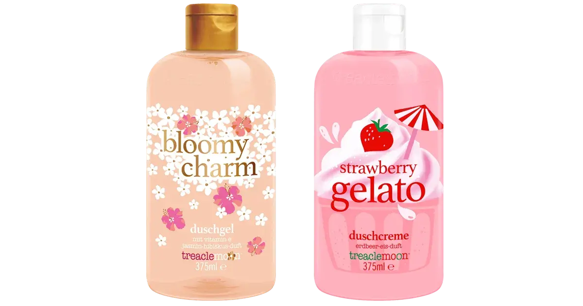 treaclemoon bloomy charm duschgel & strawberry gelato duschcreme