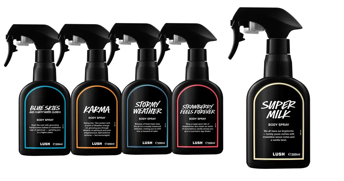 Neue Lush Body-Sprays | Presse