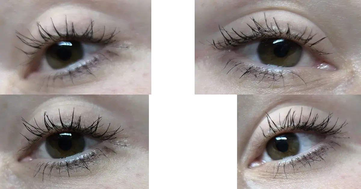 Swatch des Max Factor 2000 Calorie Long Lash Era Tubing Mascara Black Brown