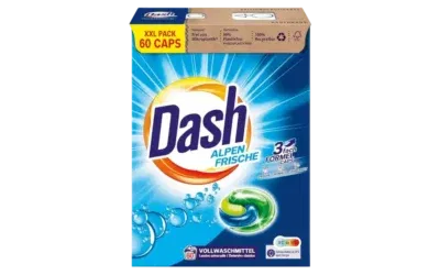 Dash Vollwaschmittel Caps Alpen Frische