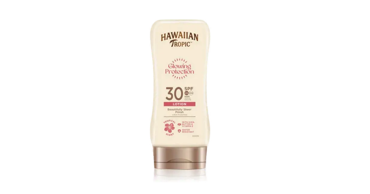 hawaiiantropicglowingprotectionspf30lotion Hawaiian Tropic Glowing Protection SPF 30 Lotion