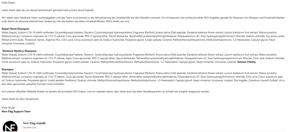 Screenshot der Antwort von NEQI vom 23.06.2026.
