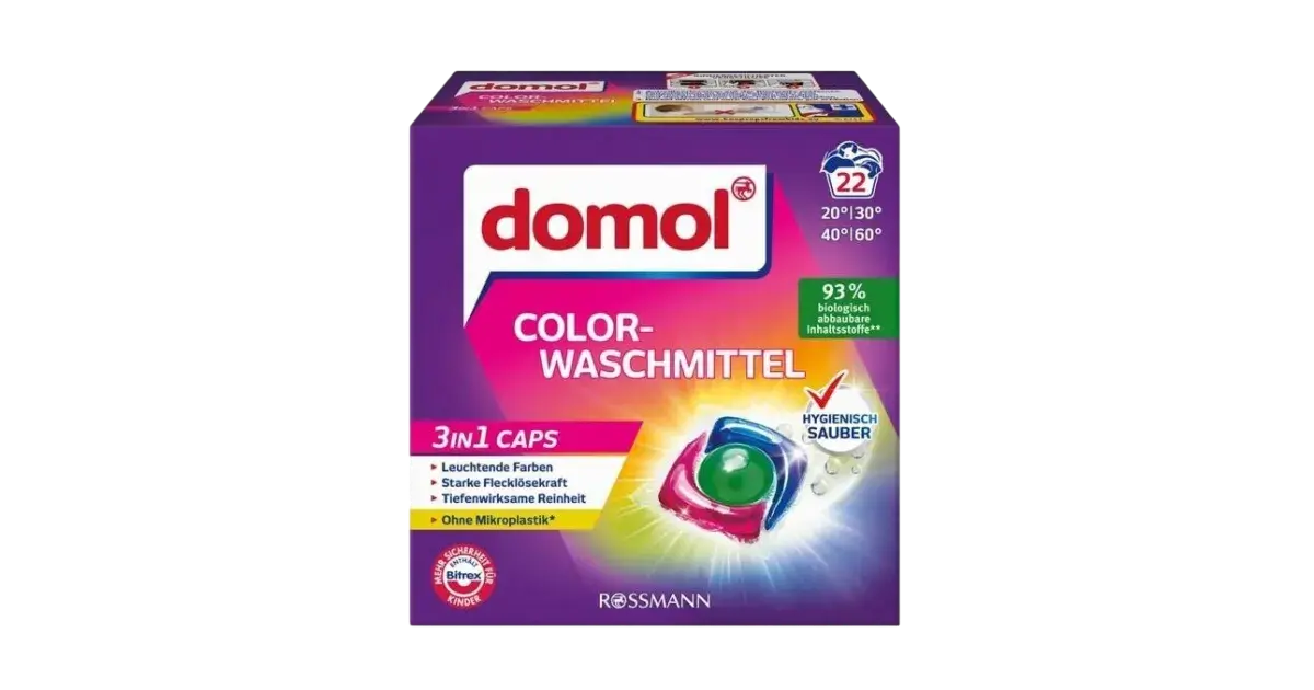 domolcolorwaschmittel3in1caps domol 3in1 Caps Colorwaschmittel