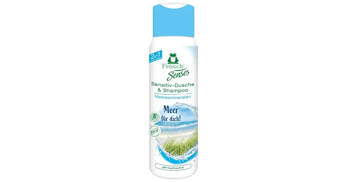 Frosch Senses Sensitiv-Dusche & Shampoo Meer für dich!