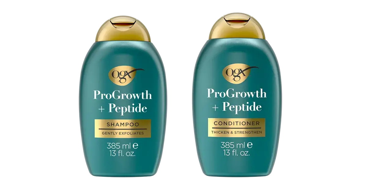 OGX ProGrowth + Peptide Shampoo und Conditioner