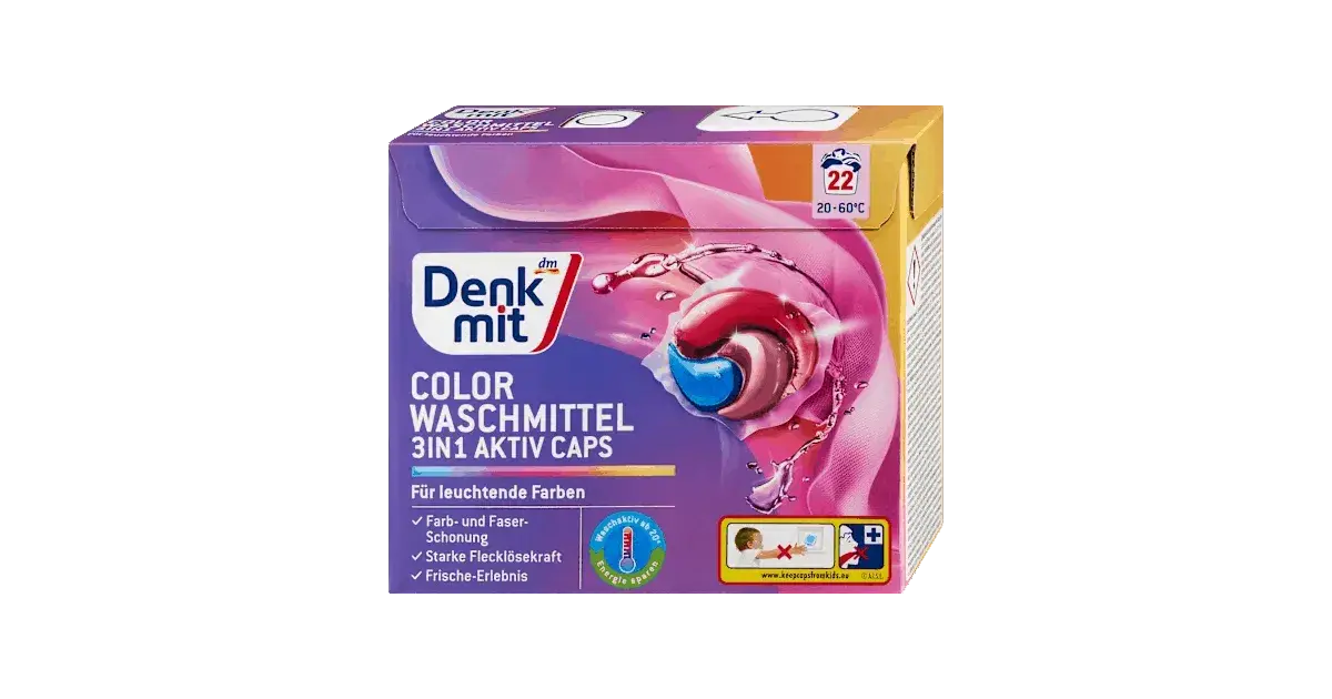 denkmitcolorwaschmittel3in1aktivcaps Denkmit Colorwaschmittel 3in1 Aktiv Caps
