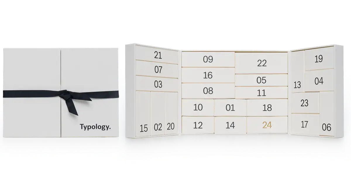 typologyadventskalender Der Typology Adventskalender ist da | Presse